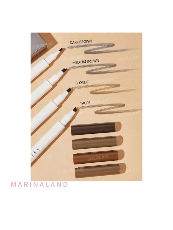 مداد ابروی مایع شیگلم مدل Feather Better Liquid Eyebrow Pencil رنگ TAUPE