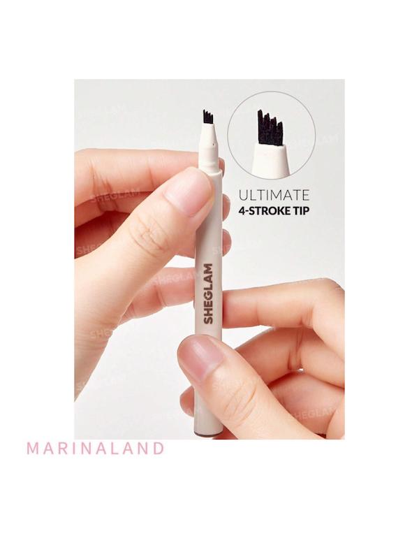 مداد ابروی مایع شیگلم مدل Feather Better Liquid Eyebrow Pencil رنگ MEDIUM BROWN