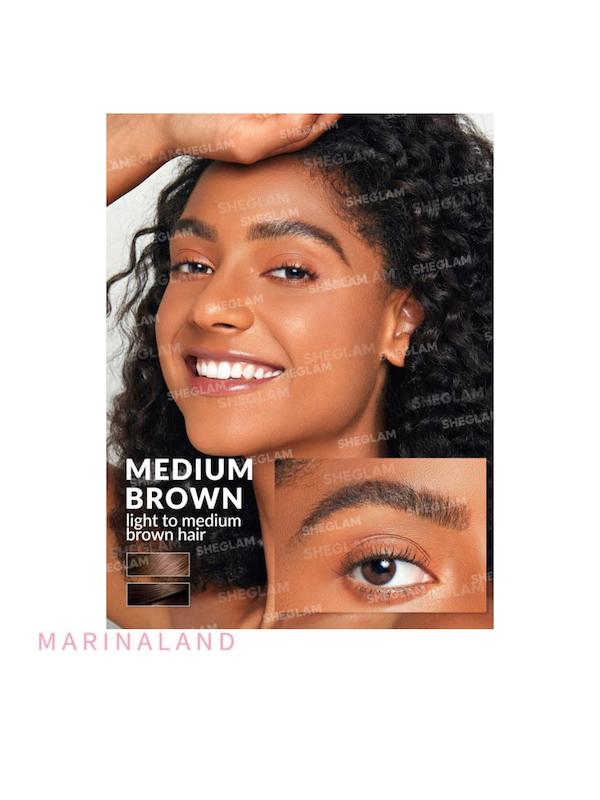 مداد ابروی مایع شیگلم مدل Feather Better Liquid Eyebrow Pencil رنگ MEDIUM BROWN