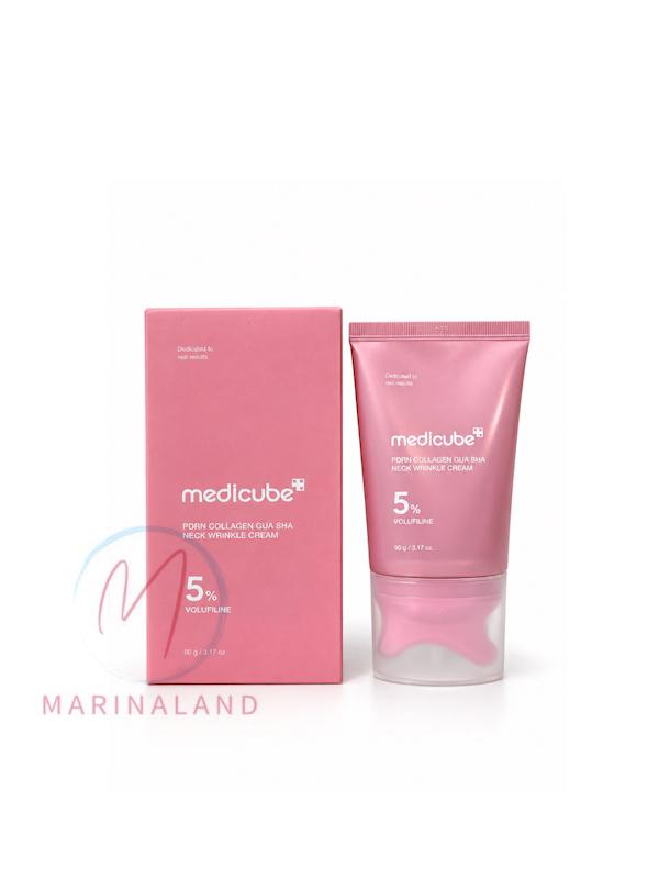 کرم ضد چروک گردن مدیکیوب مدل PDRN Collagen Gua Sha Neck Wrinkle Cream
