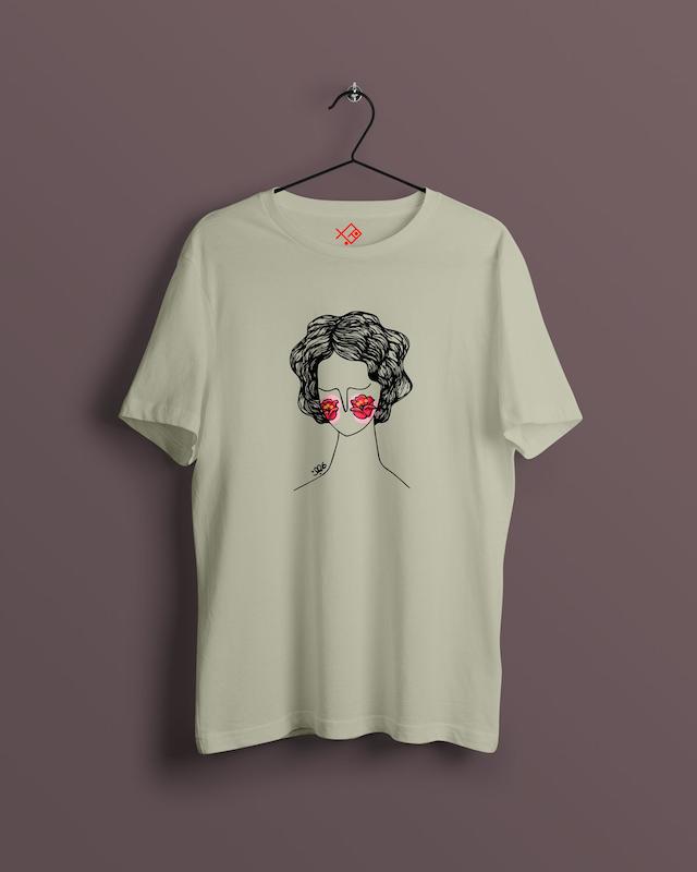 تیشرت گل‌گونه