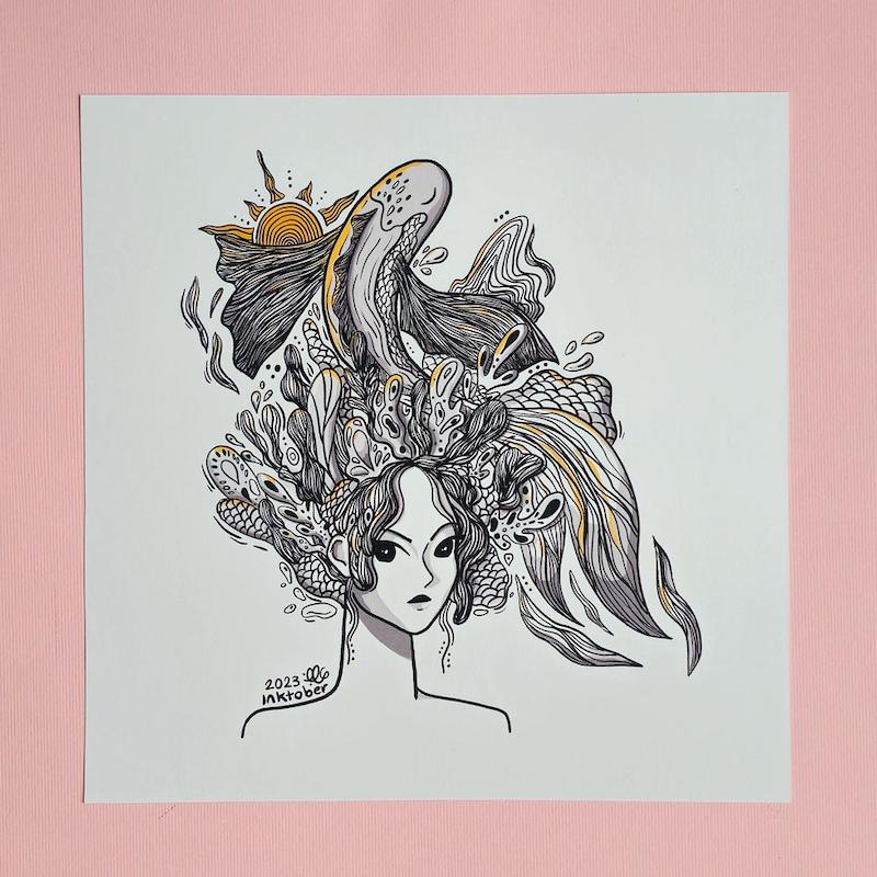 نقاشی دیجیتال The Ocean Queen