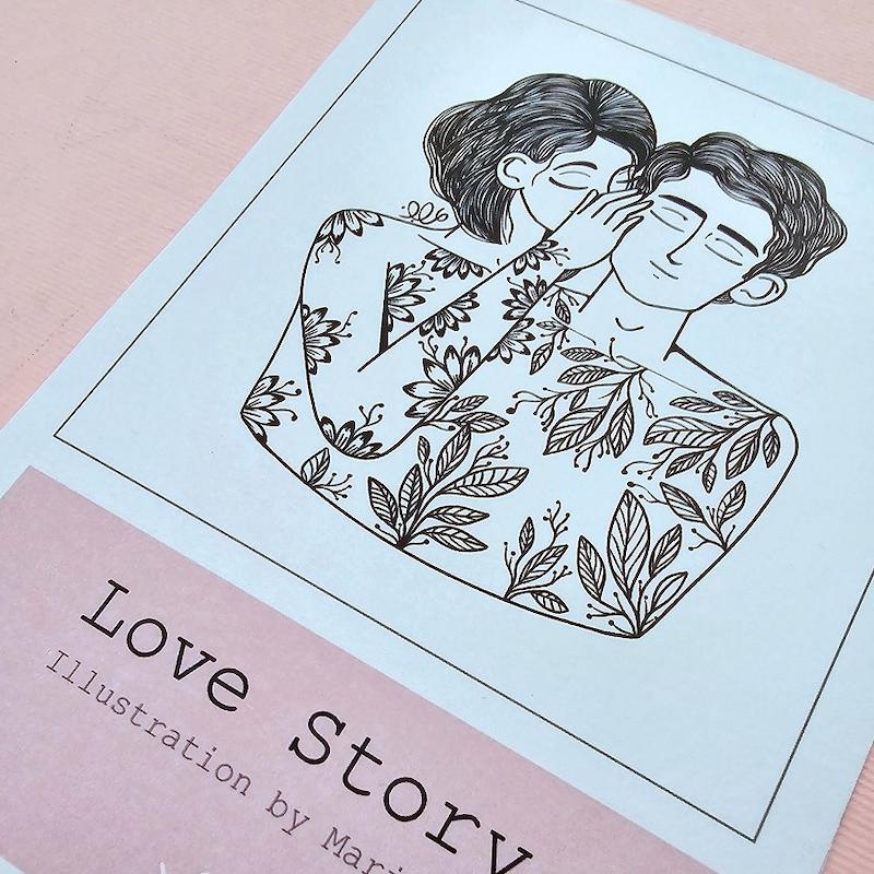 پرینت تصویرسازی Love Story
