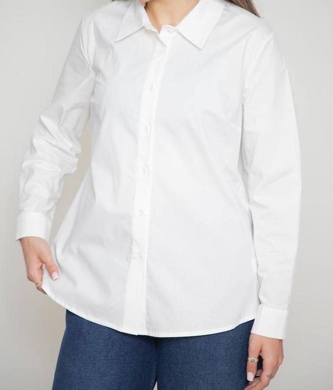 بلوز سفید بیسیک 