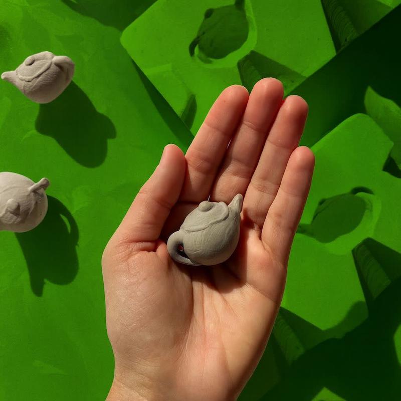 قالب گچی قوری دو تیکه ( پل مل )