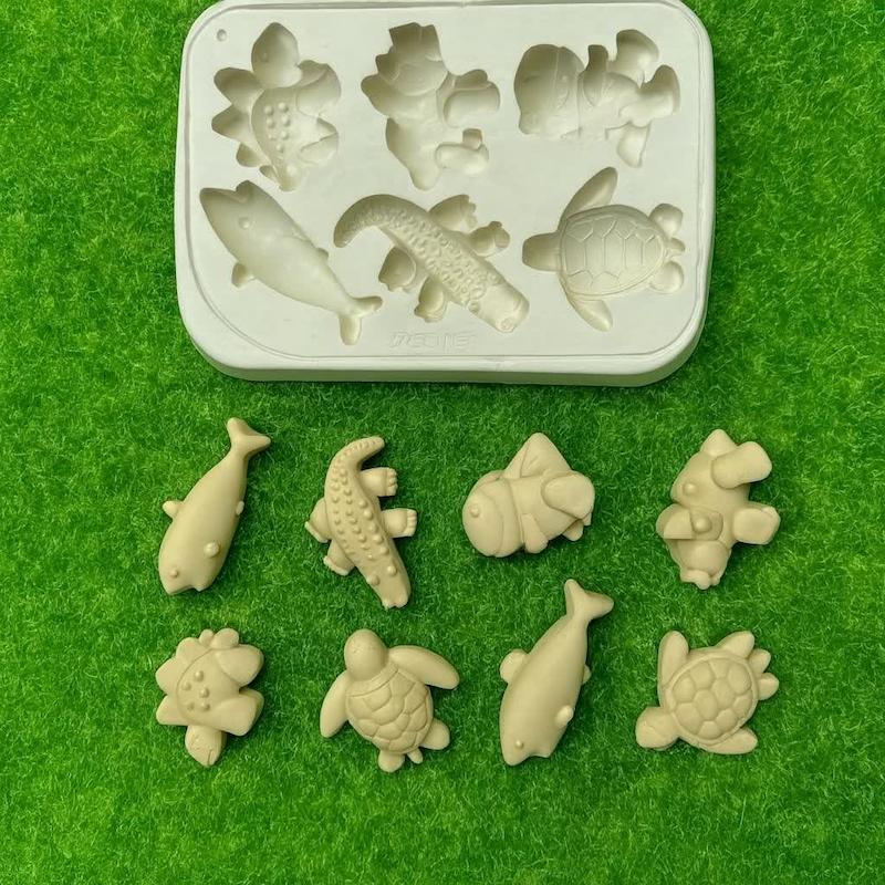 قالب گچی کوسه و لاک پشت ( پل مل )