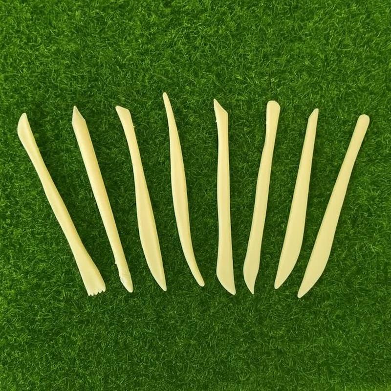 ابزار سفالگری و مجسمه سازی پلاستیکی دسته کوتاه 