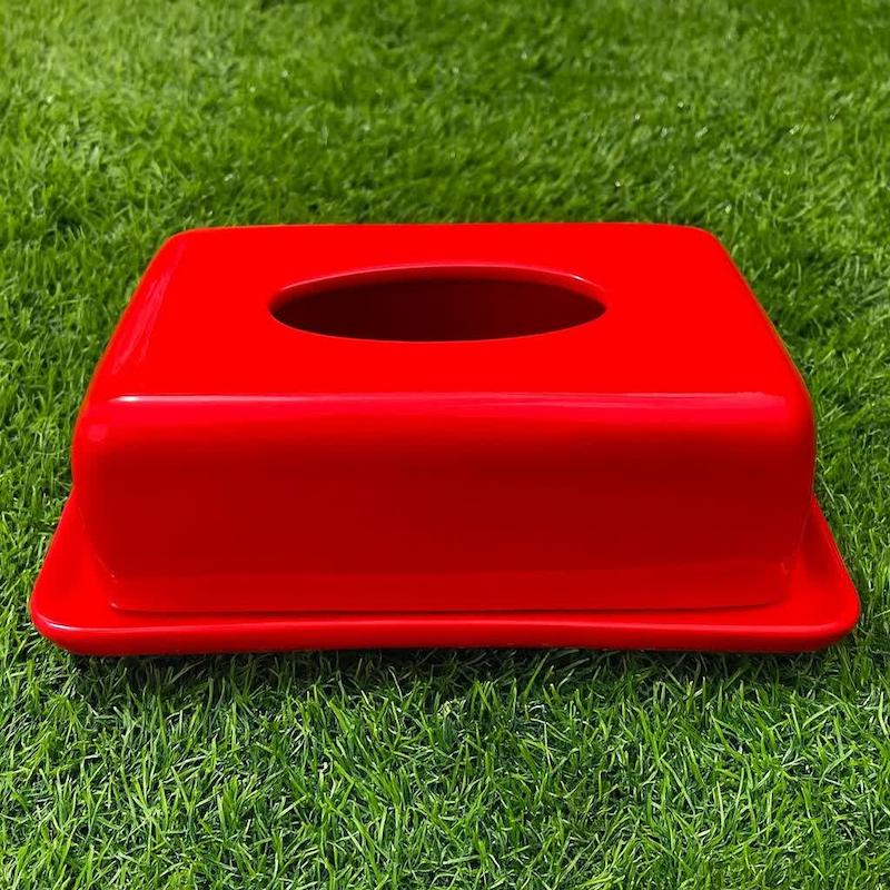 قالب گچی ست جا دستمال کاغذی و سینی زیرش (صوفی)