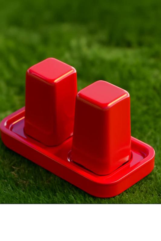 قالب گچی نمکدان مکعبی دوتایی و زیره کد 1078 ( نیکان سرام )