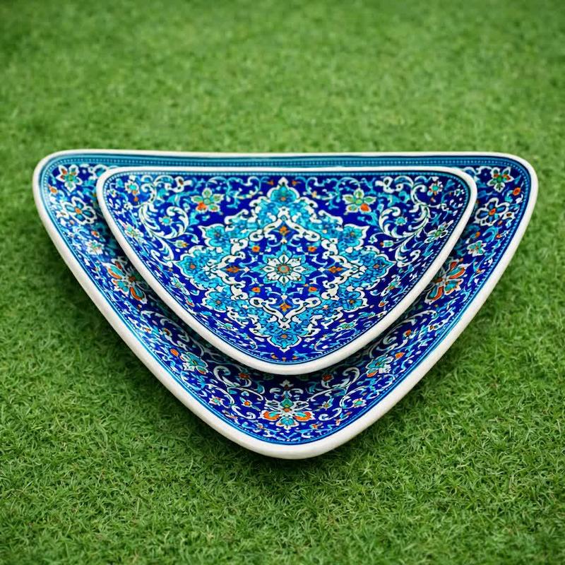 قالب گچی بشقاب مثلثی کوچک کد 1124 ( نیکان سرام )