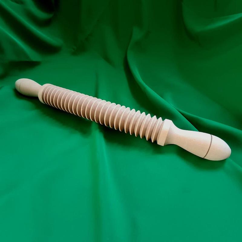 وردنه شیاردار چوبی 