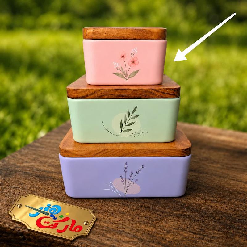 قالب گچی شکلات خوری چهار گوش سایز کوچک بدون درب ( آرت مولد )