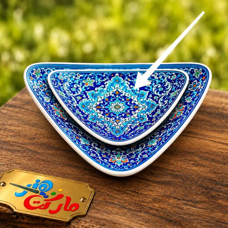 قالب گچی بشقاب مثلثی کوچک کد 1124 ( نیکان سرام )