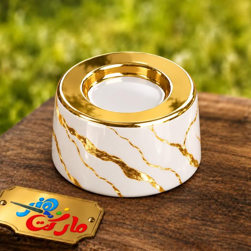 قالب گچی جا شمعی سایز متوسط کد 1074 ( نیکان سرام )