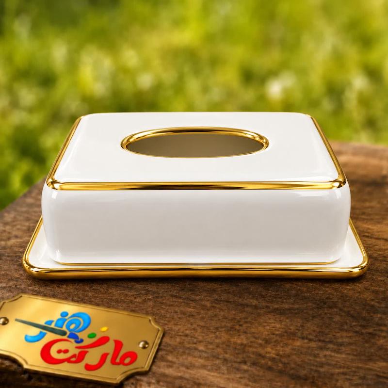 قالب گچی ست جا دستمال کاغذی و سینی زیرش (صوفی)