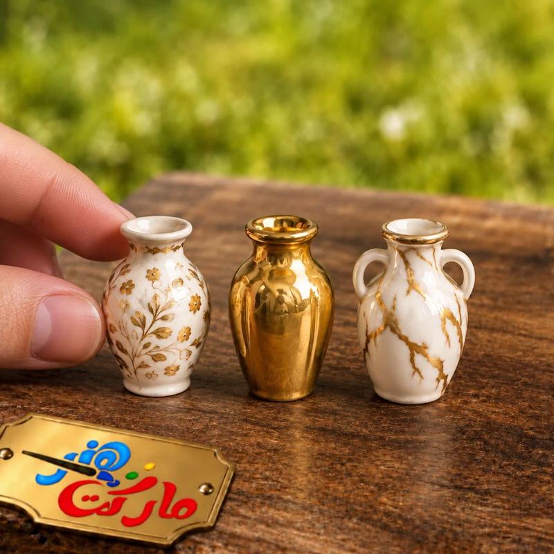 قالب گچی مینیاتوری کوزه 3 مدل کد 1007 ( دنسی )
