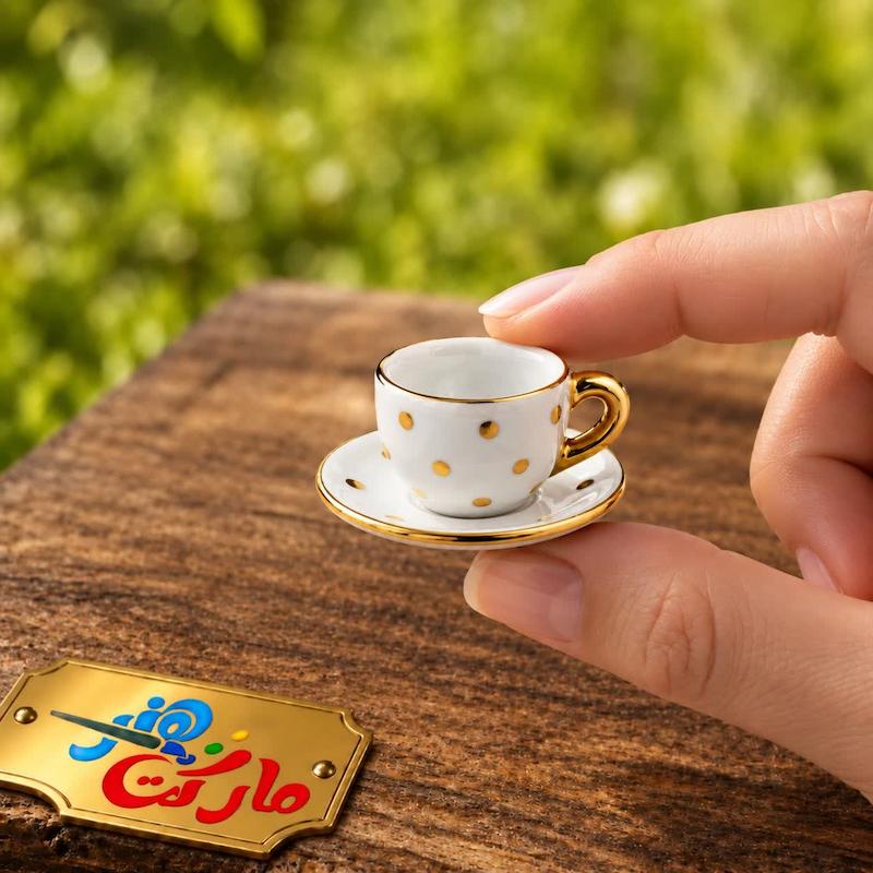 قالب گچی مینیاتوری فنجان و نعلبکی کد 1004 ( دنسی )
