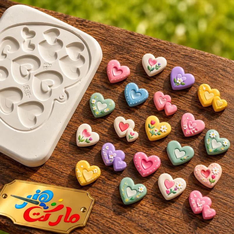 قالب گچی قلب گوشواره (پل مل )