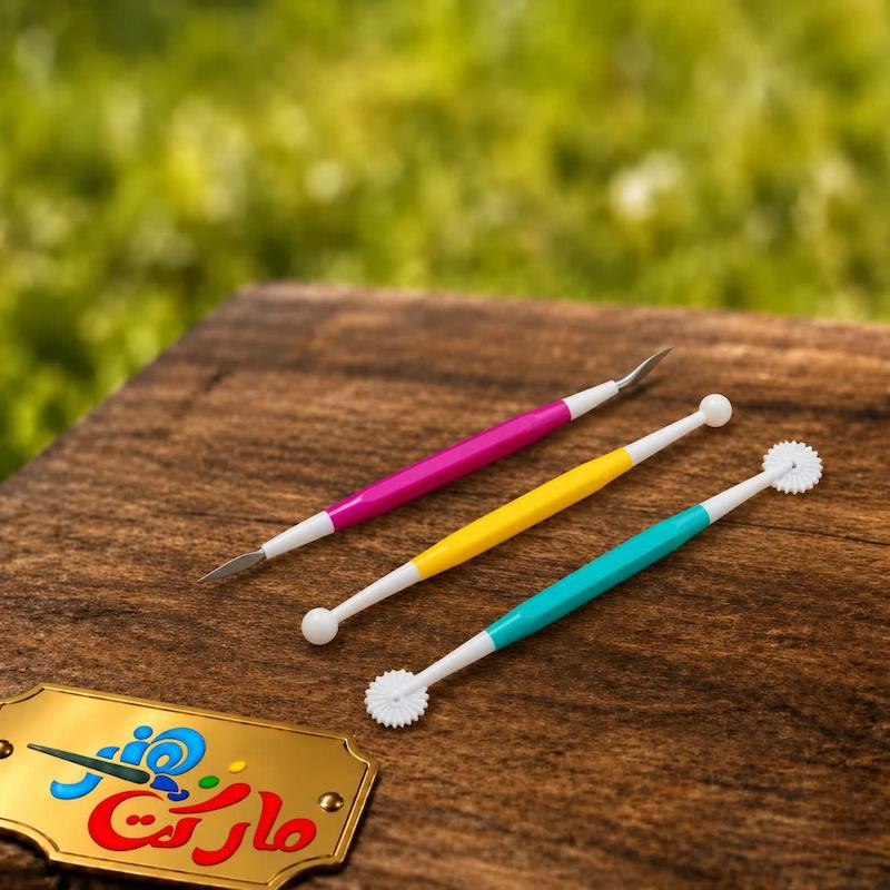 ست ابزار مدل سازی ( مجسمه . فوندانت . گل سازی )