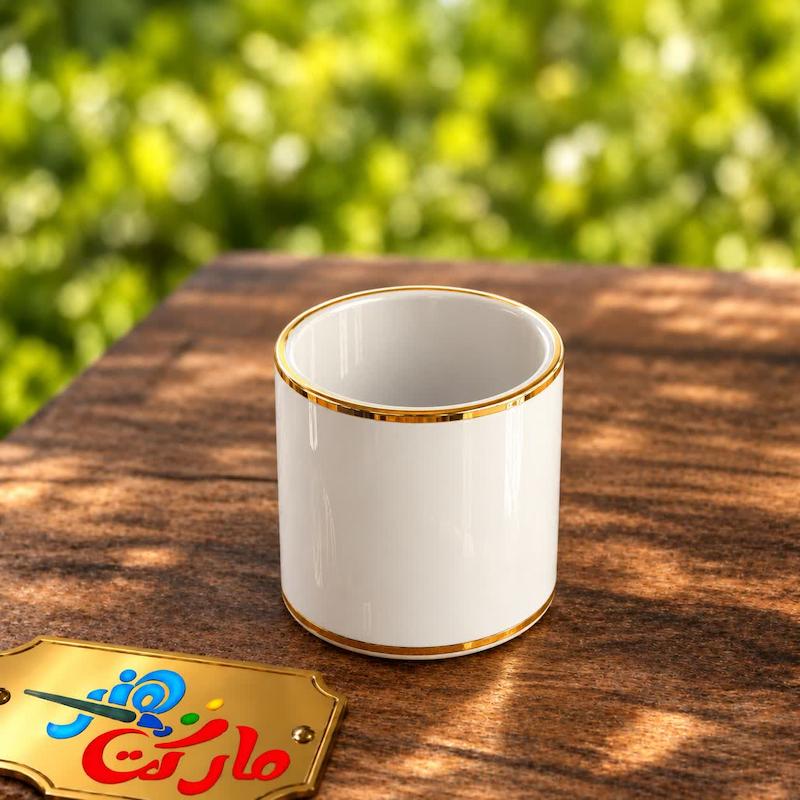 قالب گچی فنجان اسپرسو استوانه ای کد 1097( نیکان سرام )