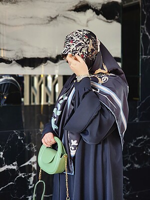 روسری شمعدان مشکی