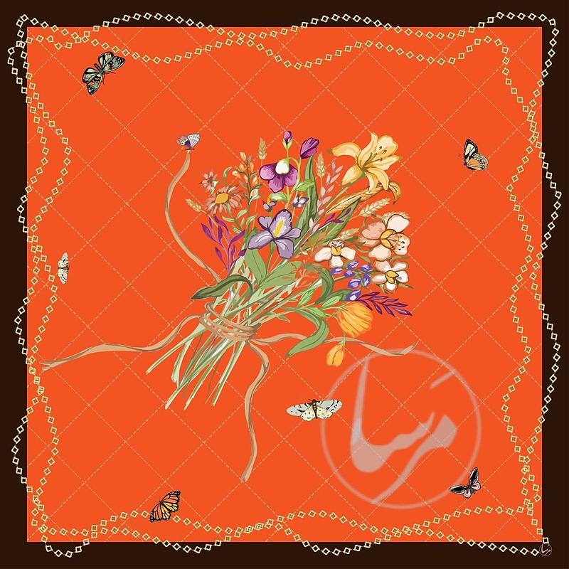 دسته گل نارنجی