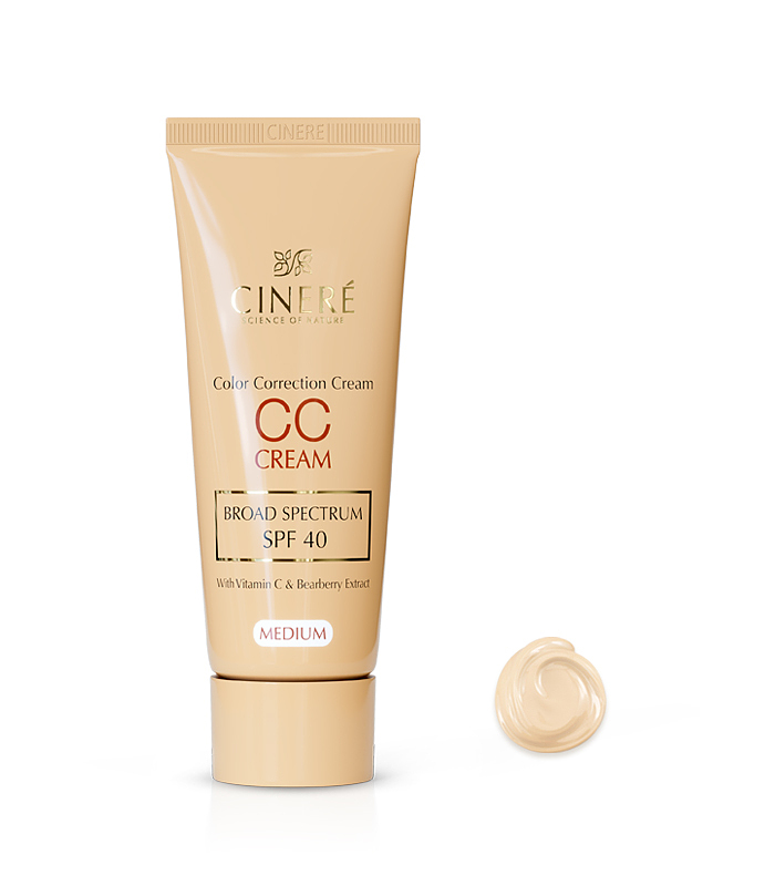 کرم پودر متعادل کننده رنگ پوست سی سی کرم  سینره CINERE CC CREAM SPF 40