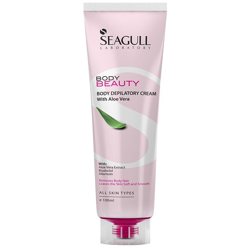 کرم موبر بدن حاوی آلوئه ورا سی گل | 100 میل Seagull Body Beauty Body Depilatory Cream