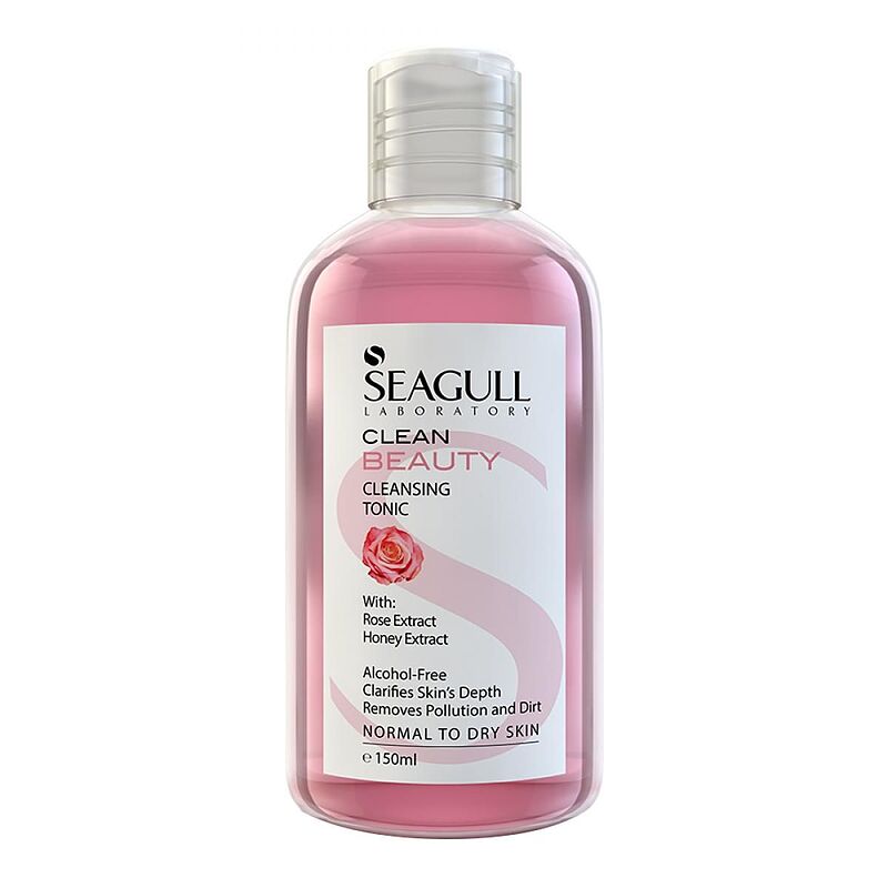 تونیک پاک کننده پوست ( تونر ) سی گل CLEAN BEAUTY CLEANSING TONIC SEAGUL