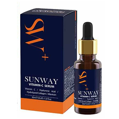 سرم ویتامین سی ، روشن کننده و آبرسان سان وی سان وی Sunway vitamin c serum