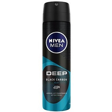 اسپری ضد تعریق نیوا مردانه NIVEA DEEP BLACK CARBON BEAT