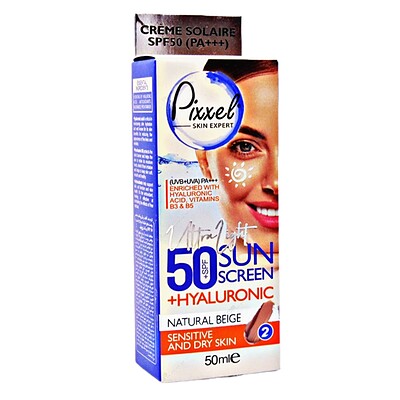 ضد آفتاب رنگی پیکسل SPF 50 مخصوص پوست حساس و خشک