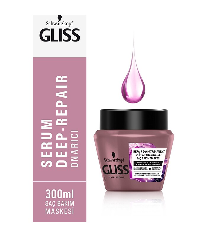 ماسک مو گلیس ترمیم کننده عمیق Gliss Deep Serum Repair