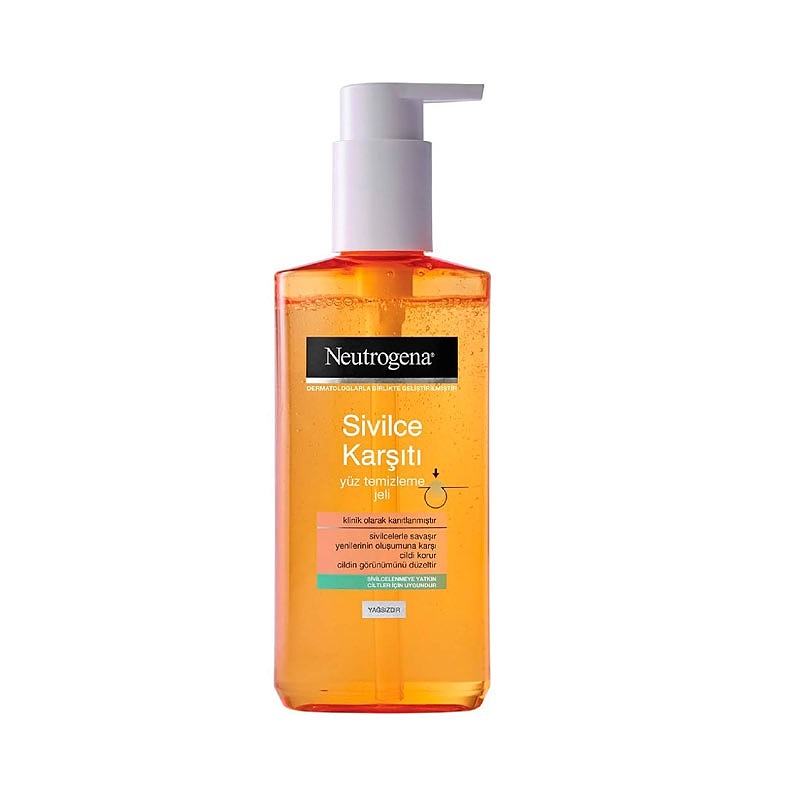 ژل شستشو و فیس واش نوتروژینا ضد جوش | Neutrogena Sivilce Karsiti