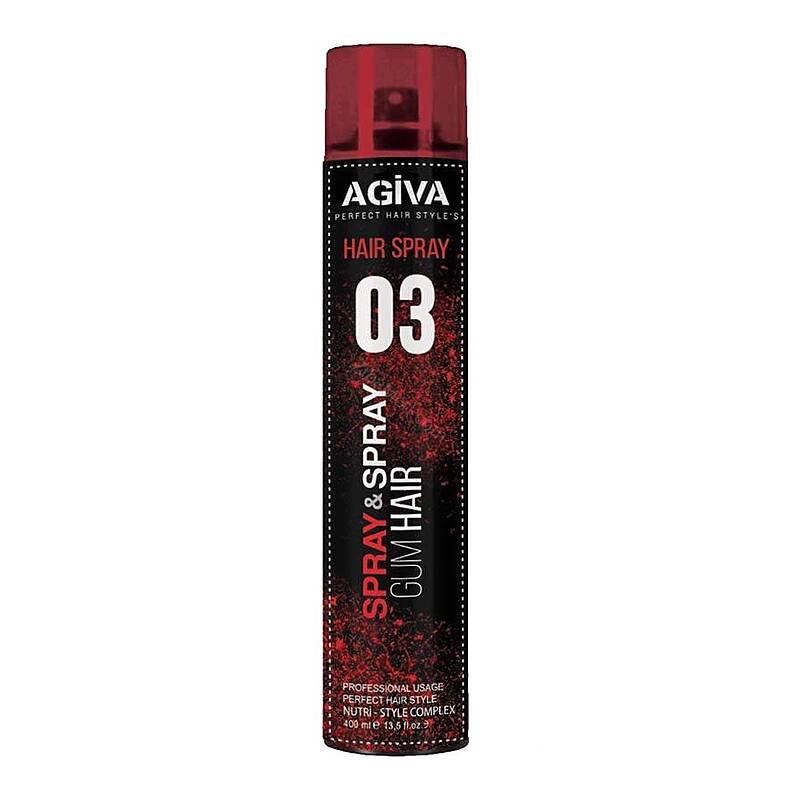 اسپری تافت مو آگیوا 03 حجم 400 میلی | Agiva Gum Hair 03 Hair Spray