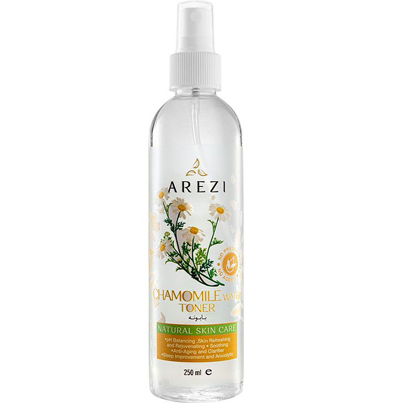  تونر صورت عارضی حاوی عصاره بابونه | Arezi Chamomile Water Toner Sprey