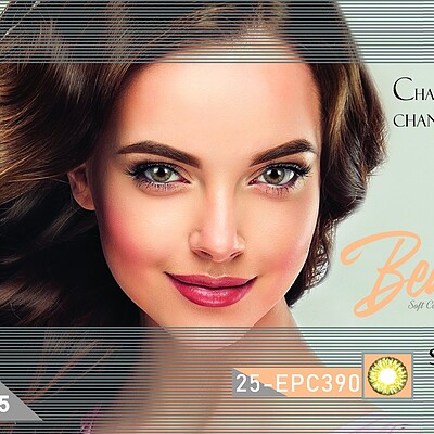 لنز رنگی فصلی بیوتی شماره 25 | BEAUTY EPC390