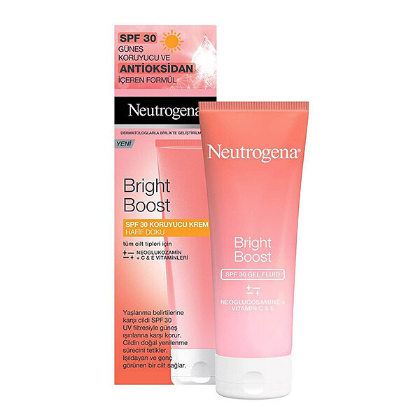 ژل ضد آفتاب بی رنگ و روشن کننده نوتروژینا | NEUTROGENA BRIGHT BOOST SPF30