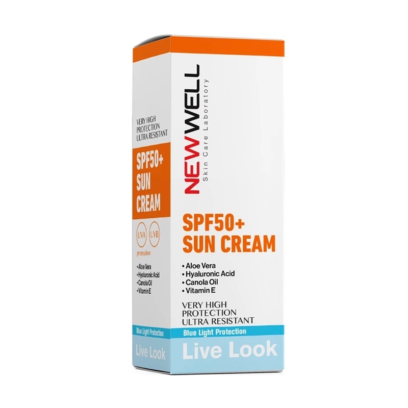 کرم ضد آفتاب بی رنگ نیوول | NEWWELL SUN CREAM SPF50