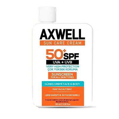 کرم ضد آفتاب ضد لک آکسول | AXWELL SUNSCREEN SPF50