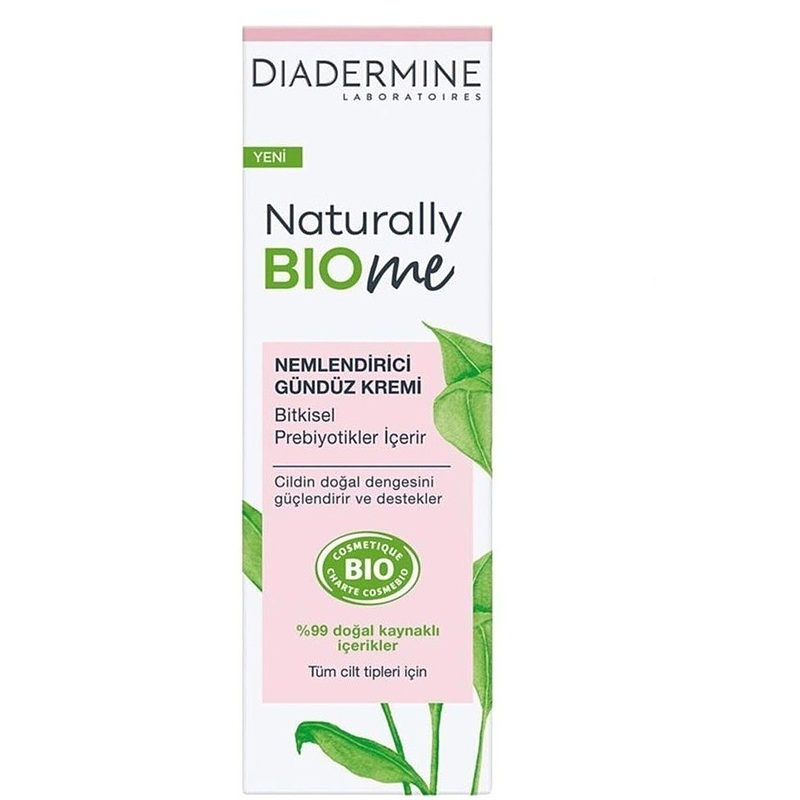 کرم روز مرطوب کننده دیادرمین مدل Naturally Biome مناسب انواع پوست 50 میل