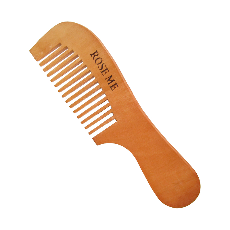 شانه چوبی رزمی مدل دسته دار | Rose Me Wood Comb