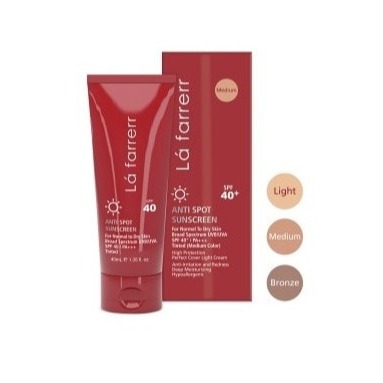 ضد آفتاب لافارر رنگی (کرم پودری) SPF 40