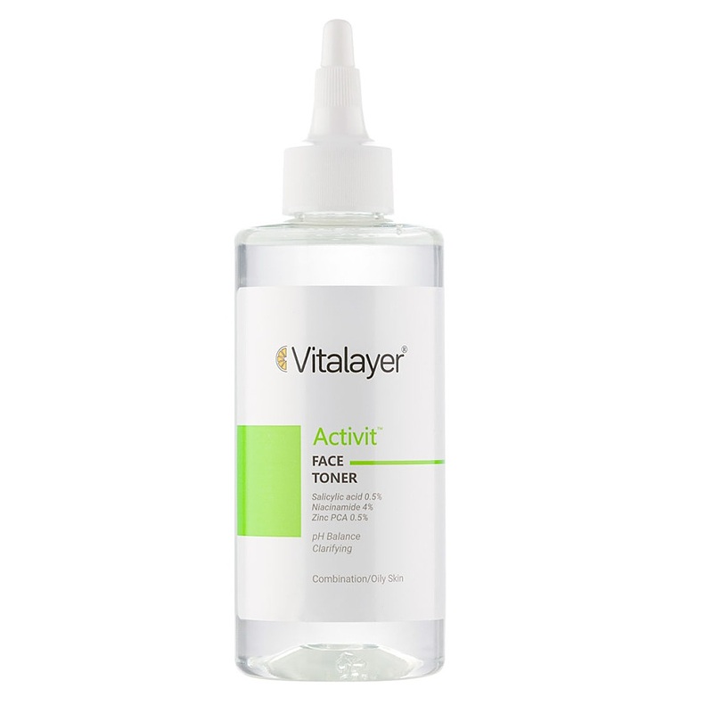 تونر پاک کننده صورت ویتالیر مناسب پوست چرب | Vitalayer Activit Face Toner For Oily Skins 