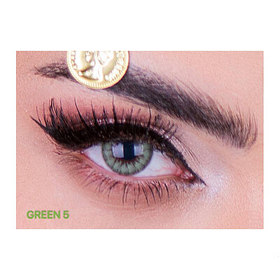 لنز رنگی گلامور سبز شماره 5 | Glamour Color Lenses