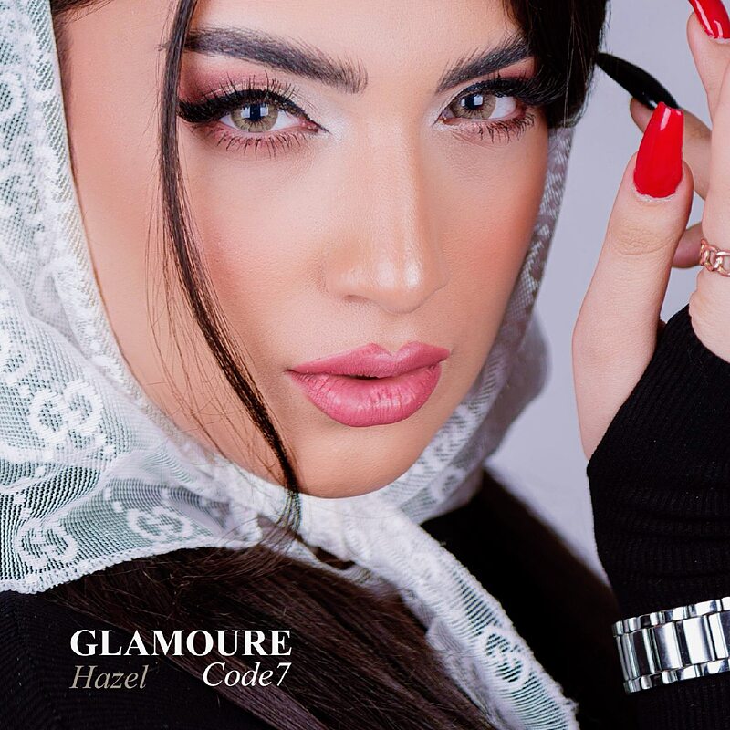 لنز رنگی گلامور عسلی شماره 7 (سری جدید ساخت کره ) | Glamour Color Lenses