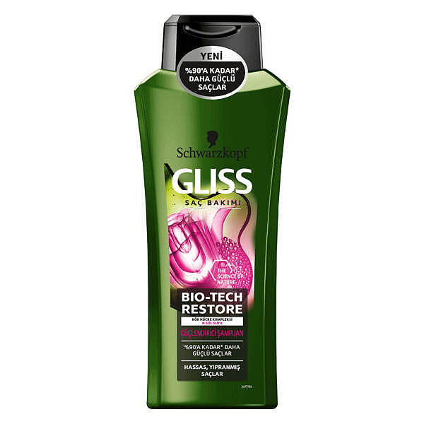 شامپو گلیس موهای حساس و آسیب دیده Gliss Bio-Tech restore 