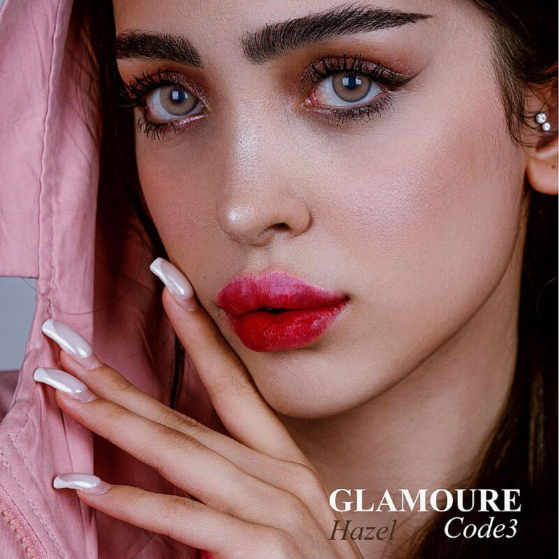 لنز رنگی گلامور عسلی شماره 3 (سری جدید ساخت کره ) | Glamour Color Lenses