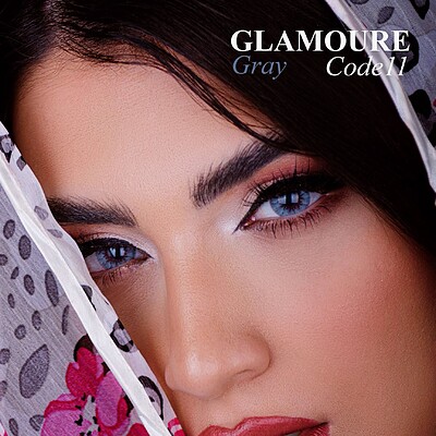 لنز رنگی گلامور طوسی شماره 11 | Glamour Color Lenses