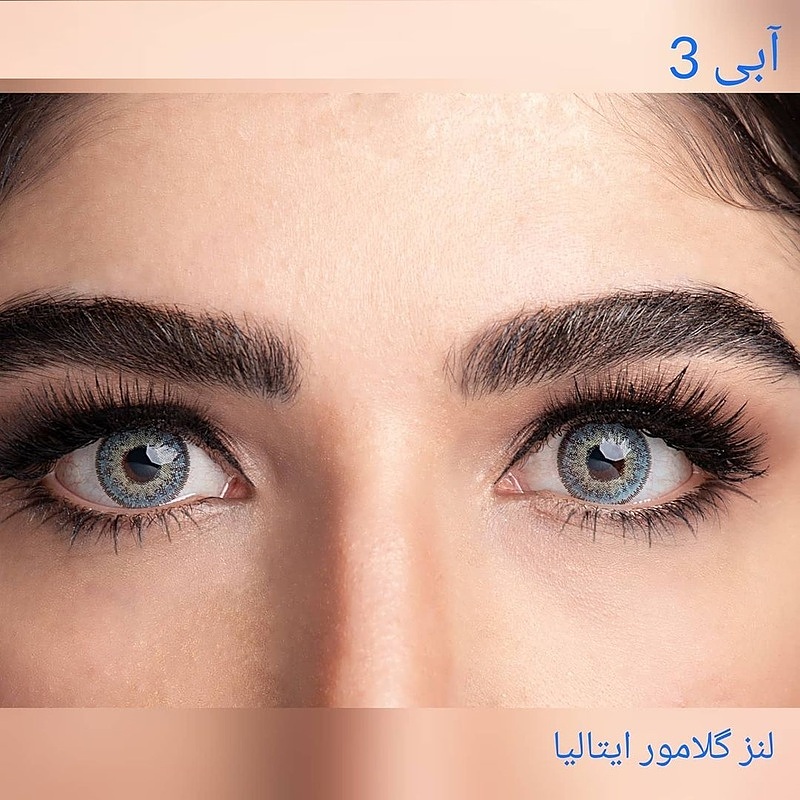 لنز رنگی گلامور آبی شماره 3 | Glamour Color Lenses